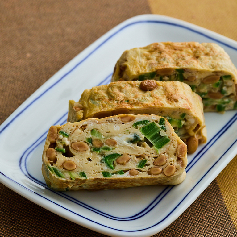 納豆の卵焼き