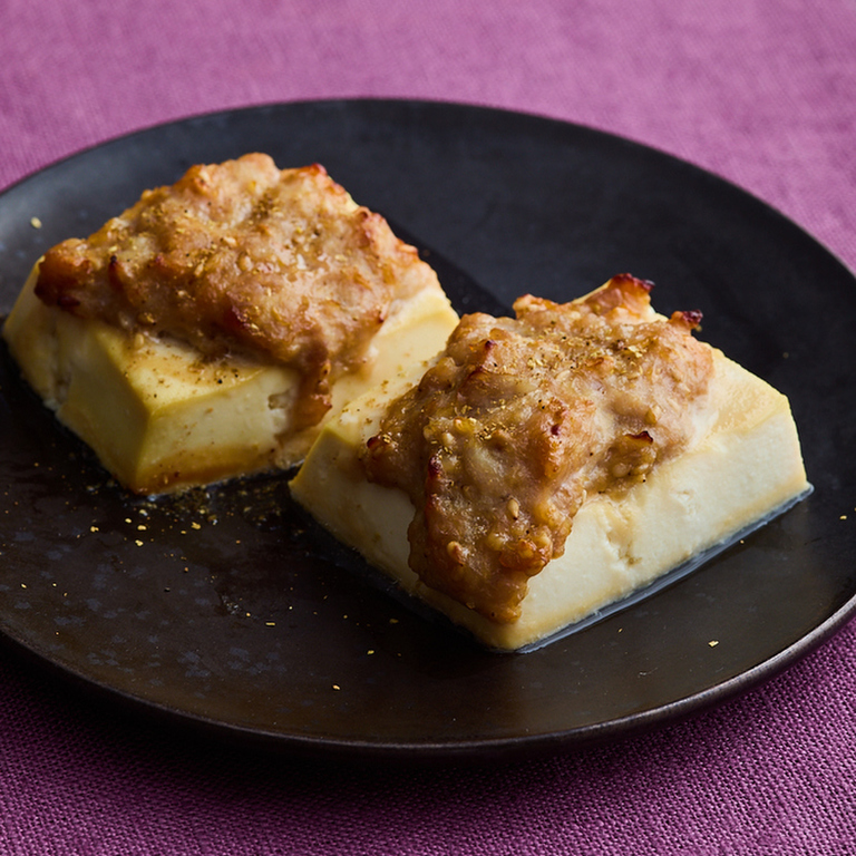 豆腐と鶏ひき肉の田楽