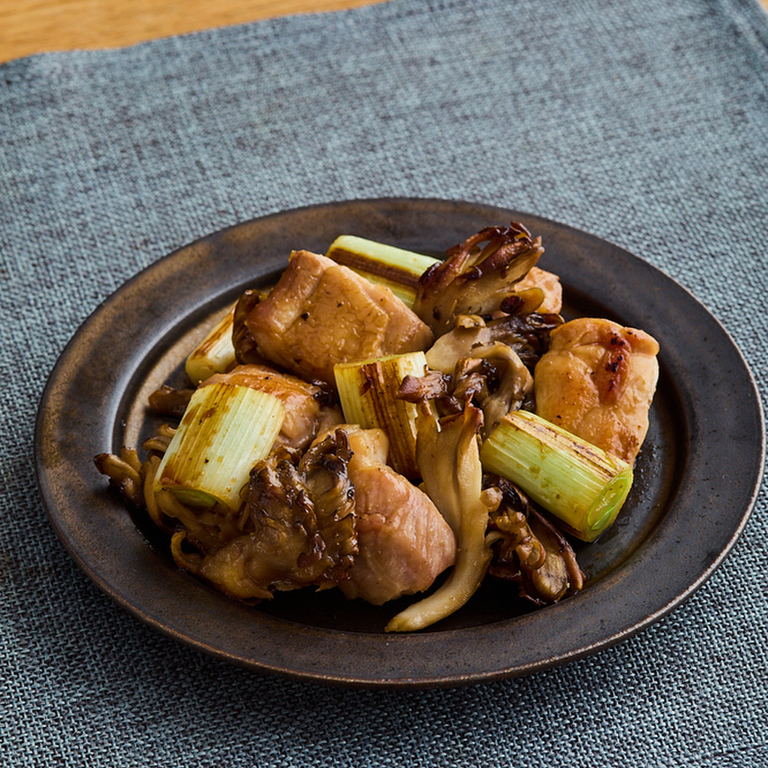 鶏肉と長ねぎの山椒焼き