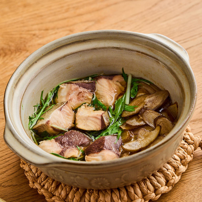 ぶりと水菜のはりはり鍋