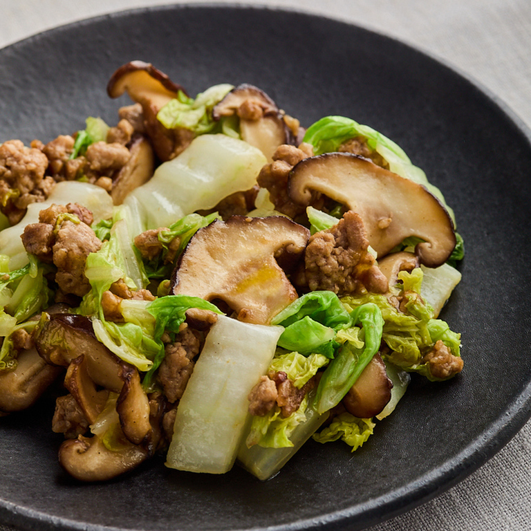 豚ひき肉と白菜の中華風炒め