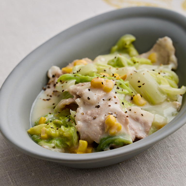 豚肉と白菜のクリーム煮