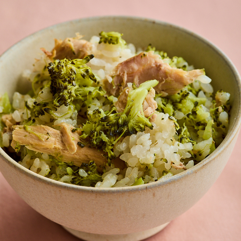 丸ごとブロッコリーの炊き込みご飯