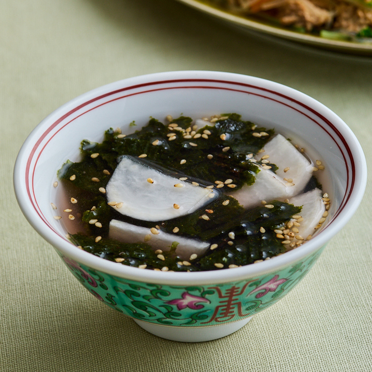 注ぐだけ かぶと海苔の中華スープ