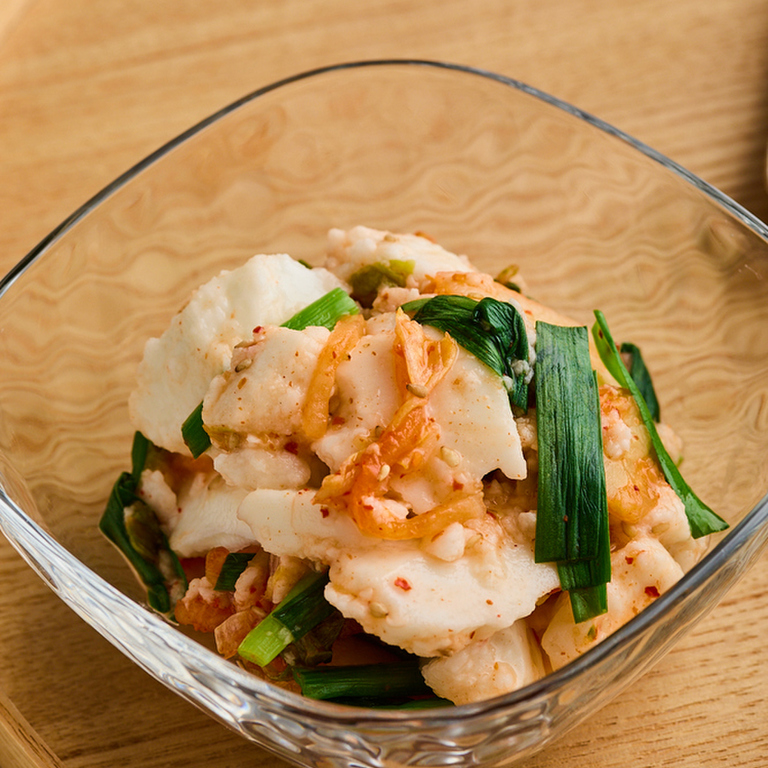 長芋とにらのキムチあえ