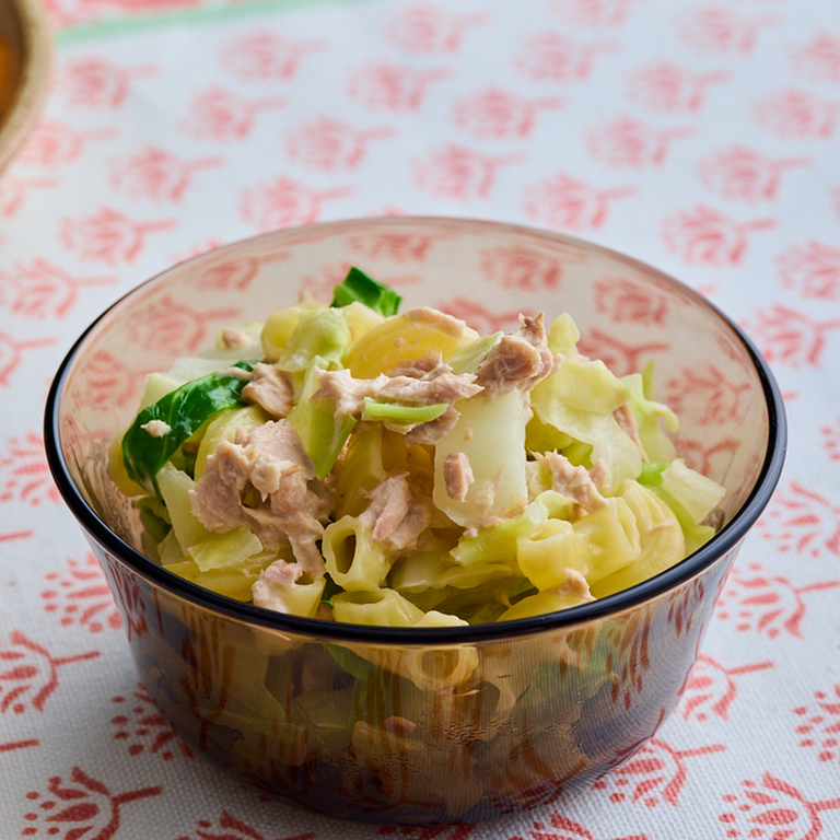 ツナとキャベツのマカロニサラダ