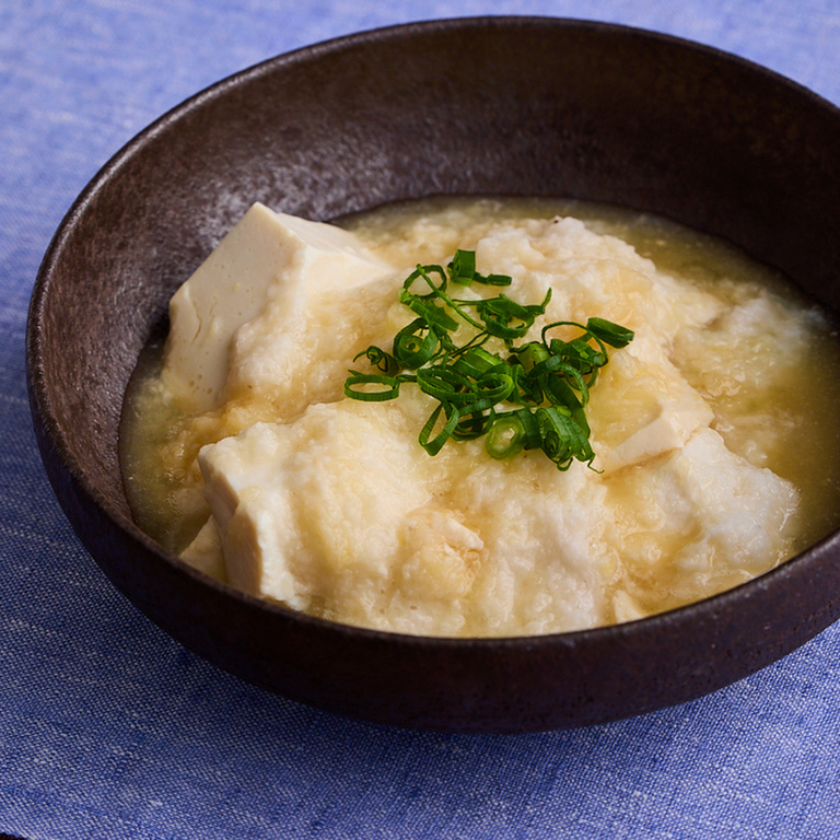 豆腐のとろろ蒸し