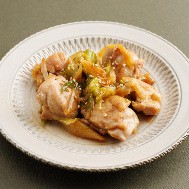 鶏もも肉とねぎの照り焼き