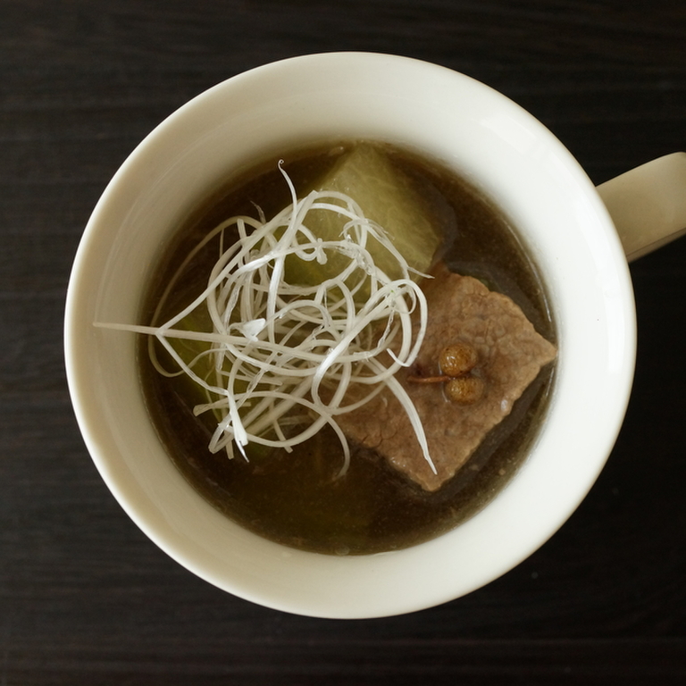 牛肉と冬瓜の中華スープ