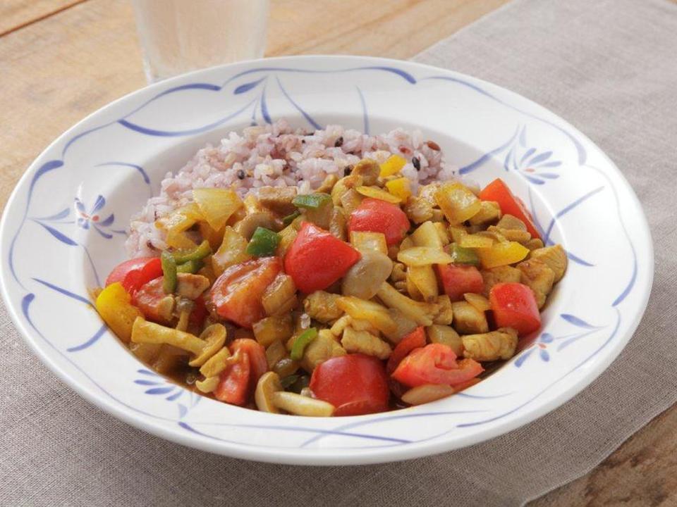 高知彩り野菜のドライカレー