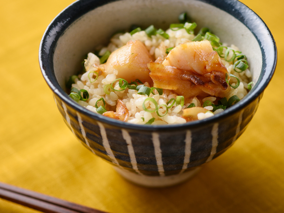 ほたてのバターしょうゆ炊き込みごはん