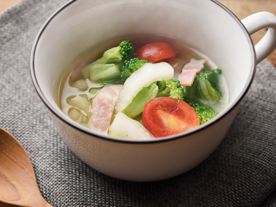 野菜たっぷり！具だくさんスープ