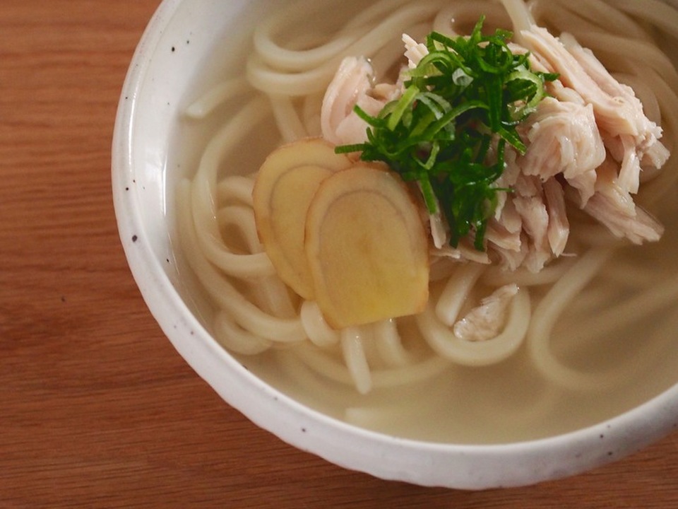 ほっこり しょうが風味の鶏うどん