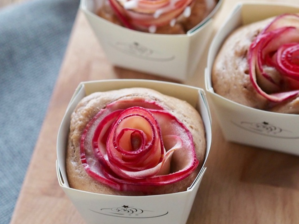 アップルローズケーキ