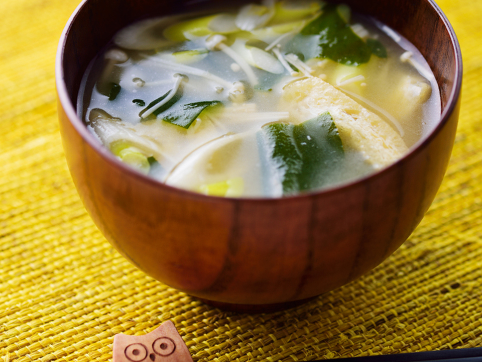 長ねぎとえのきのみそ汁