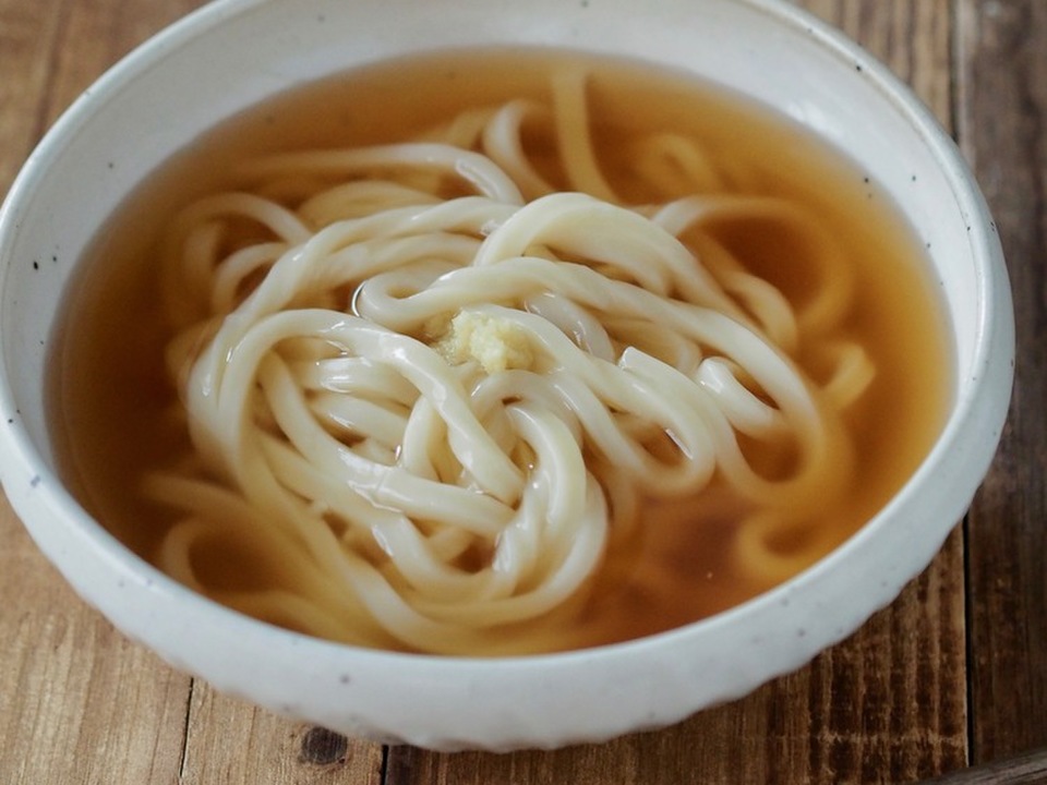 しょうが風味のあんかけうどん