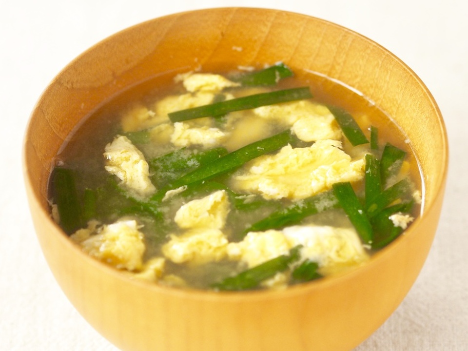 ニラたまのお味噌汁