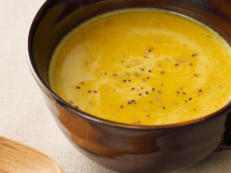 豆乳かぼちゃスープ