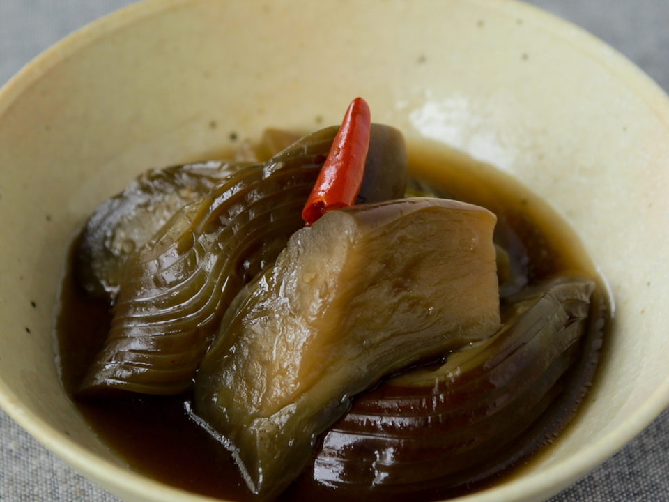 甘さ控えめ なすの田舎煮