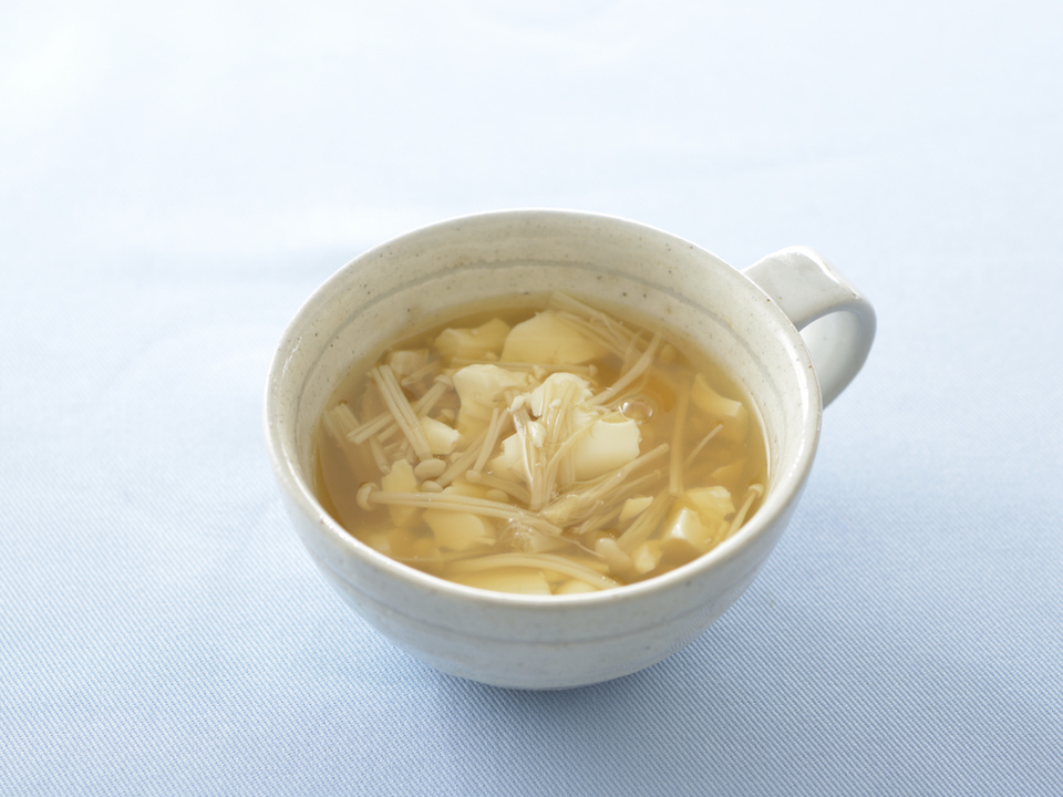 くずし豆腐の生姜スープ