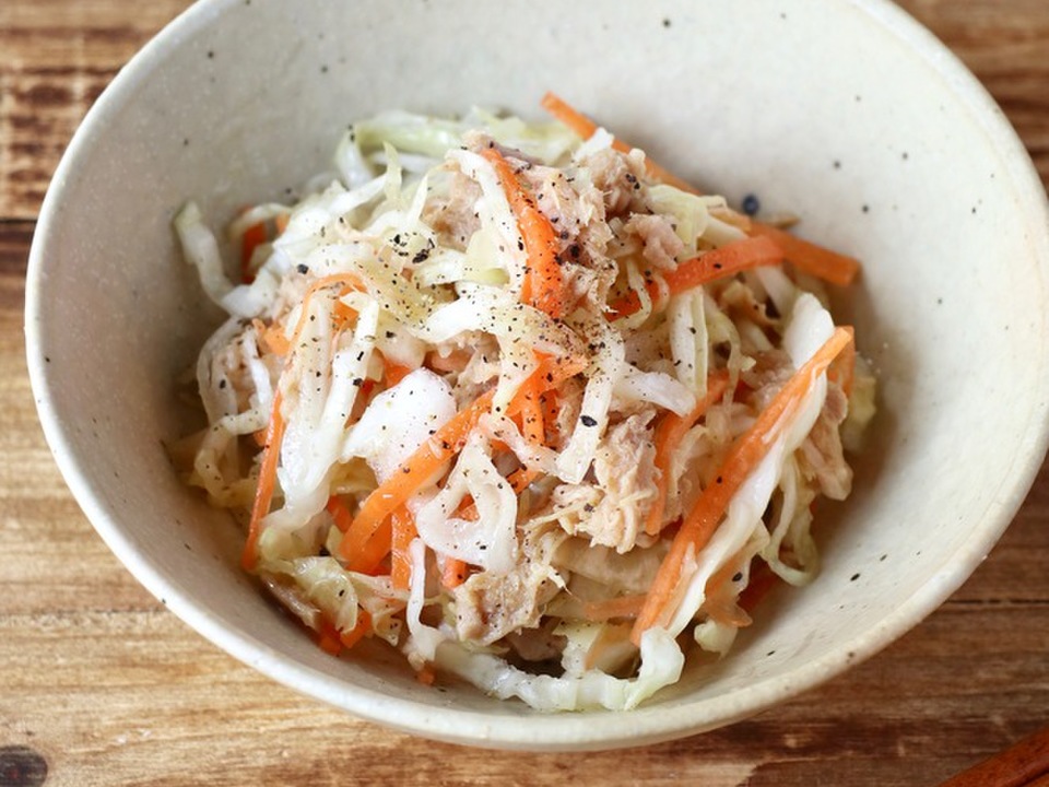 キャベツとツナの和風コールスロー