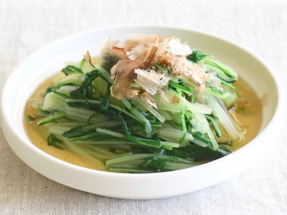 だしが効いた 水菜のおひたし