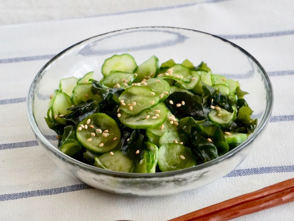 きゅうりとわかめの酢のもの