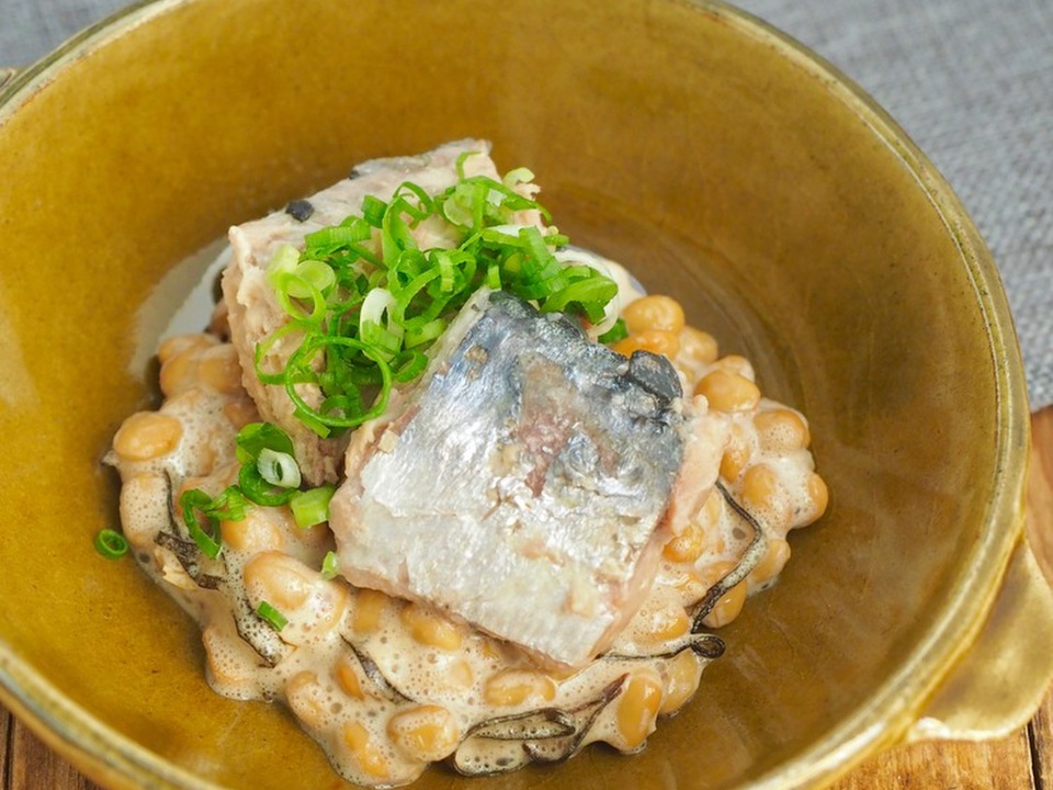さばの納豆ボウル