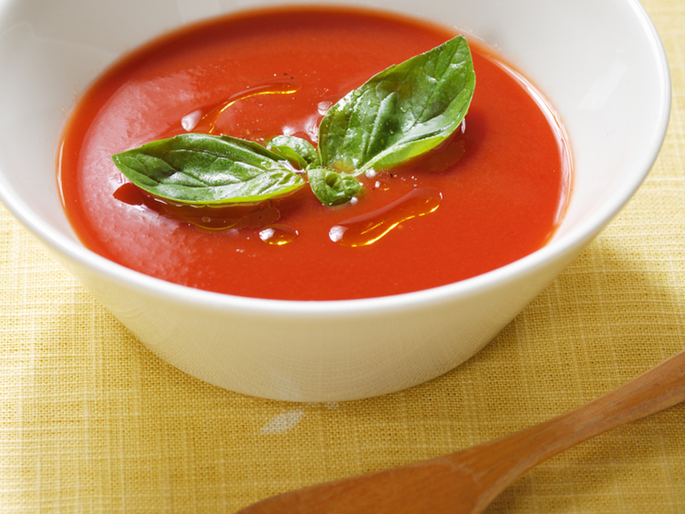 レンジでトマトスープ
