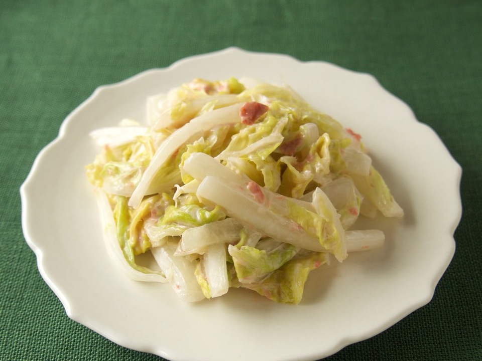 白菜の梅マヨあえ