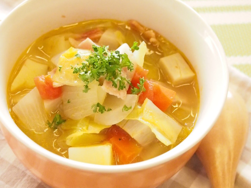 コンソメで簡単 野菜スープ