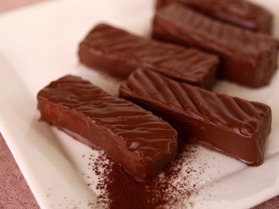 バレンタインに 高野豆腐のサクチョコバー