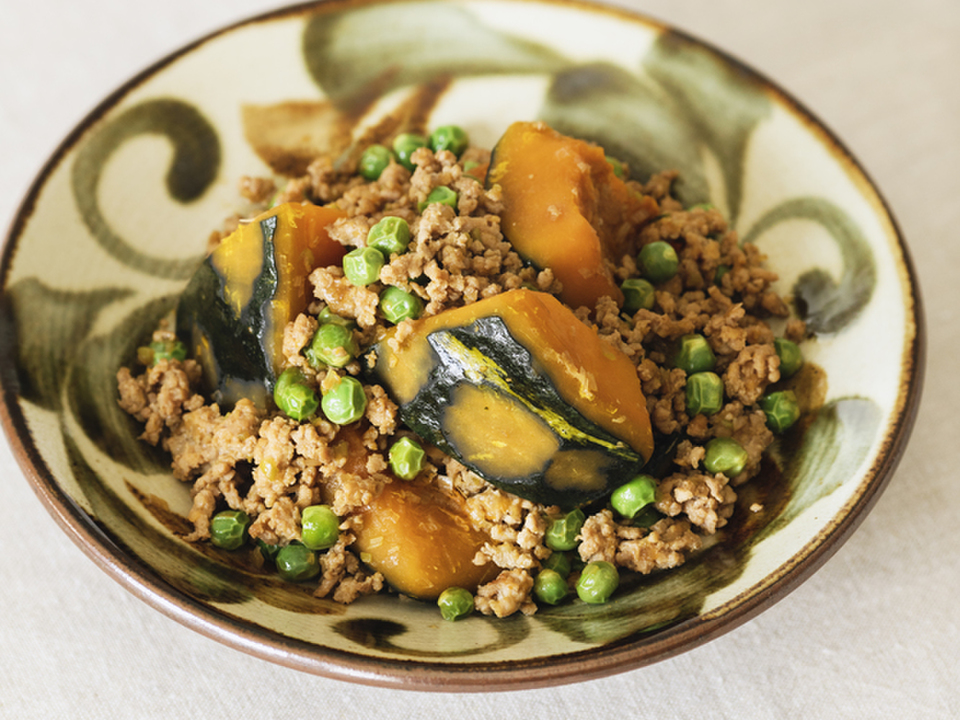 かぼちゃのそぼろ煮