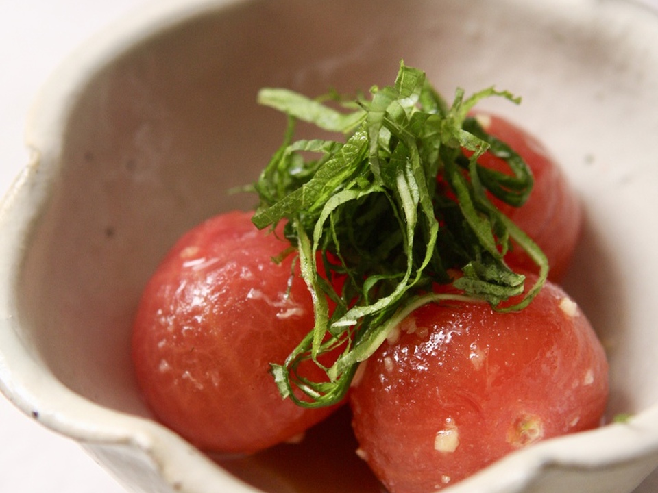 ミニトマトの冷たい煮物