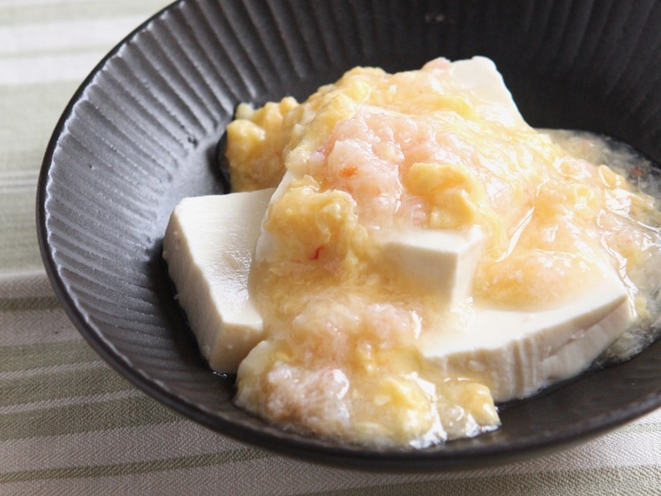 豆腐のかに卵あんかけ