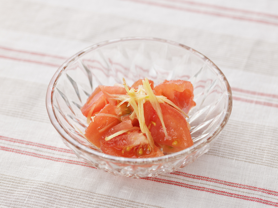 トマトの酢しょうがあえ