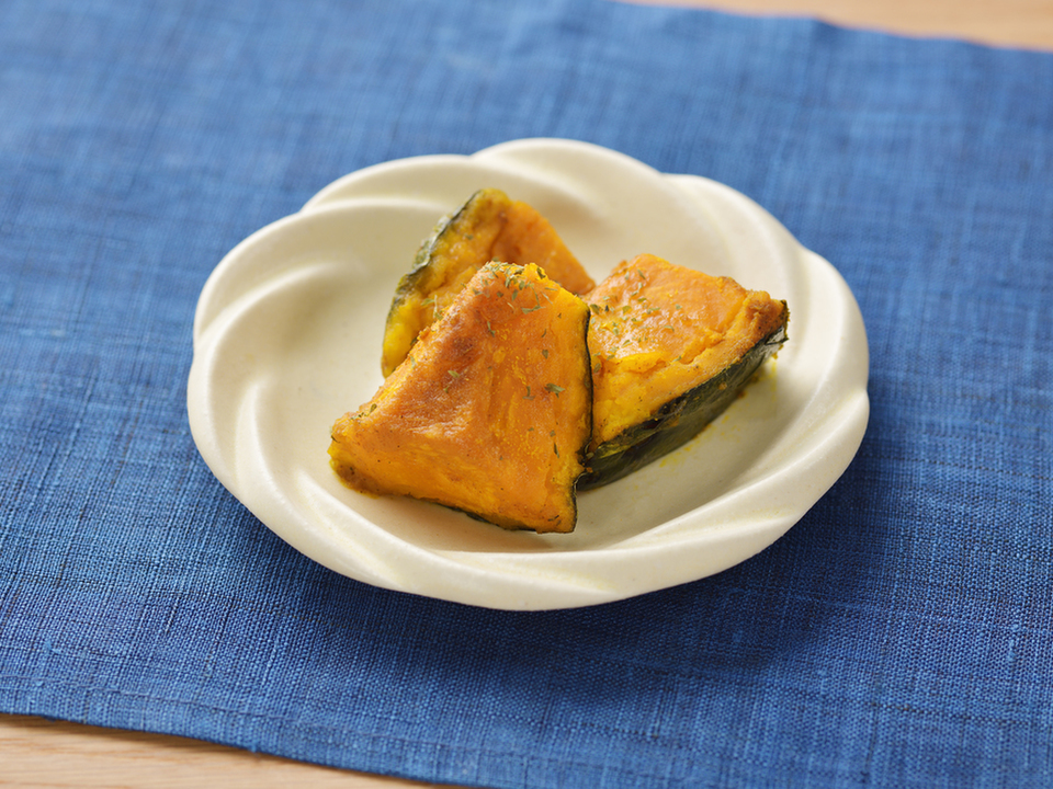 粉ふきかぼちゃのカレーバター風味