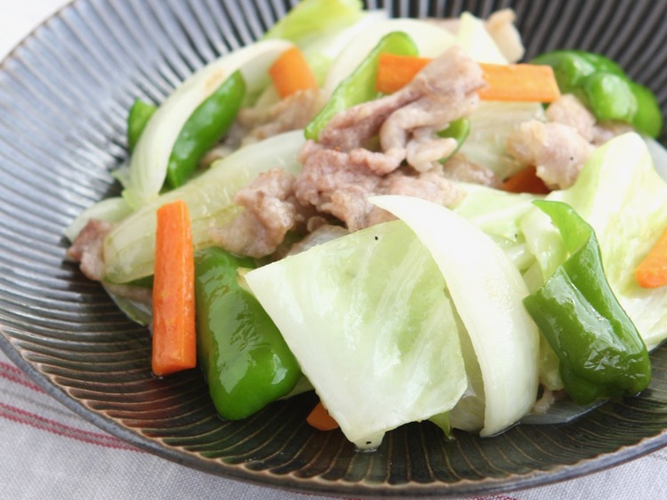 豚バラ肉の野菜炒め