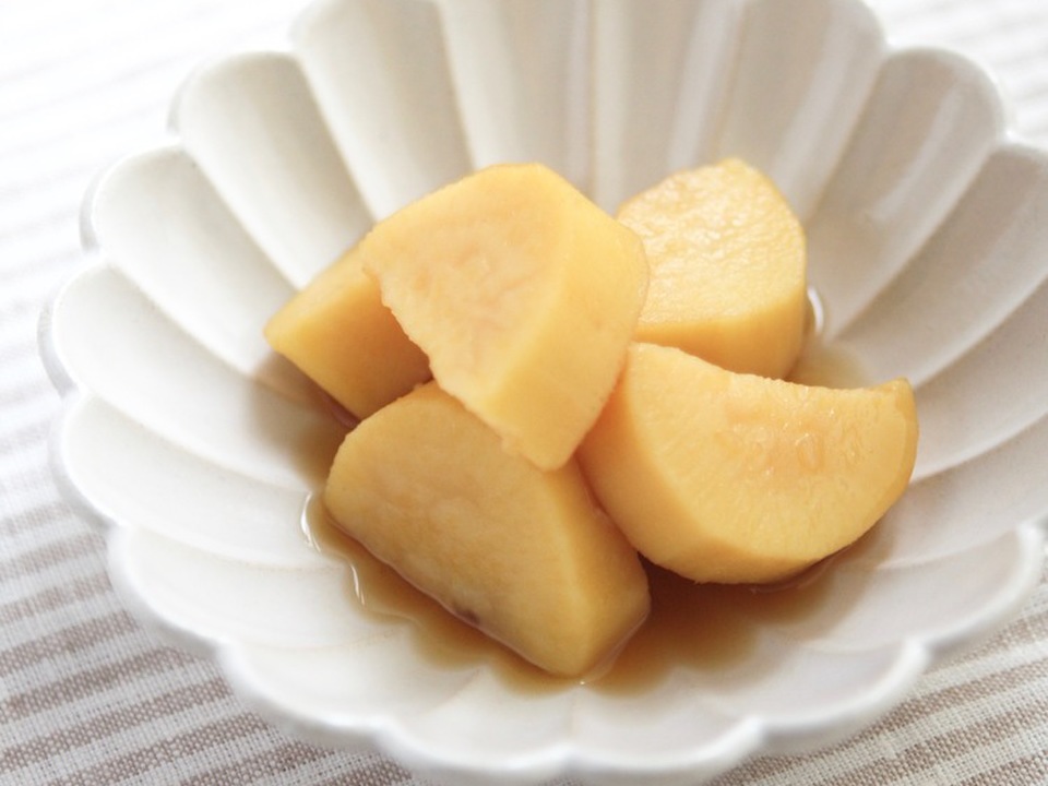 薩摩芋の蜂蜜とレモン煮