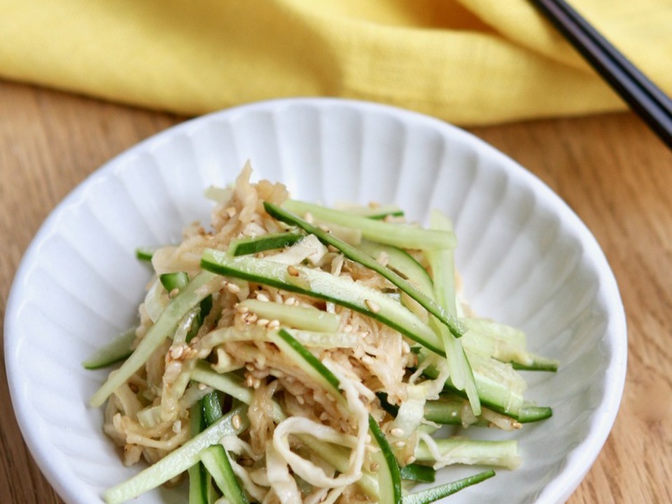切り干し大根ときゅうりの中華サラダ
