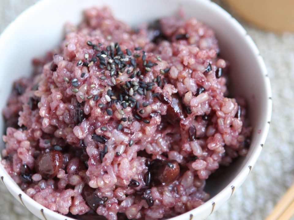 黒米と黒豆入り玄米ごはん