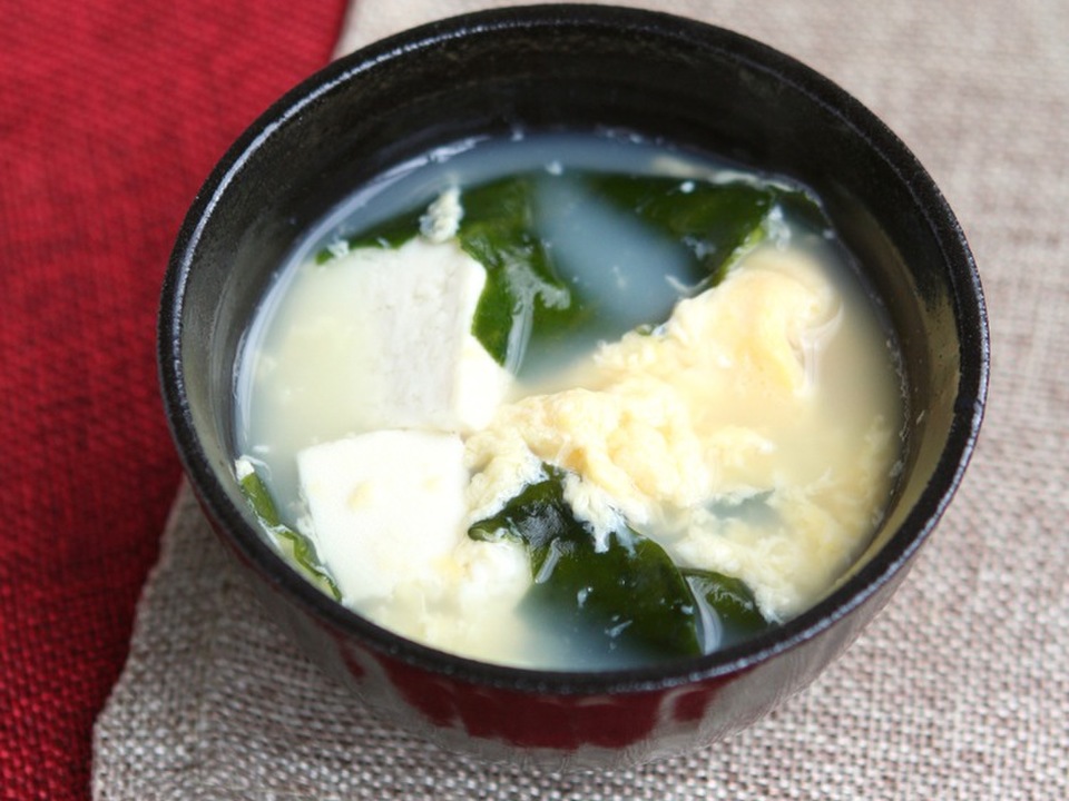 卵と豆腐の中華スープ