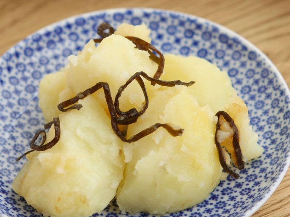 電子レンジで 和風粉吹きいも