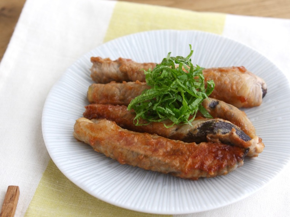 なすの豚みそ焼き