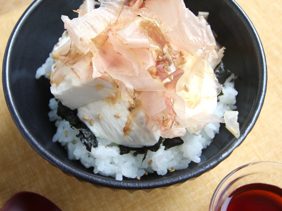 簡単豆腐丼
