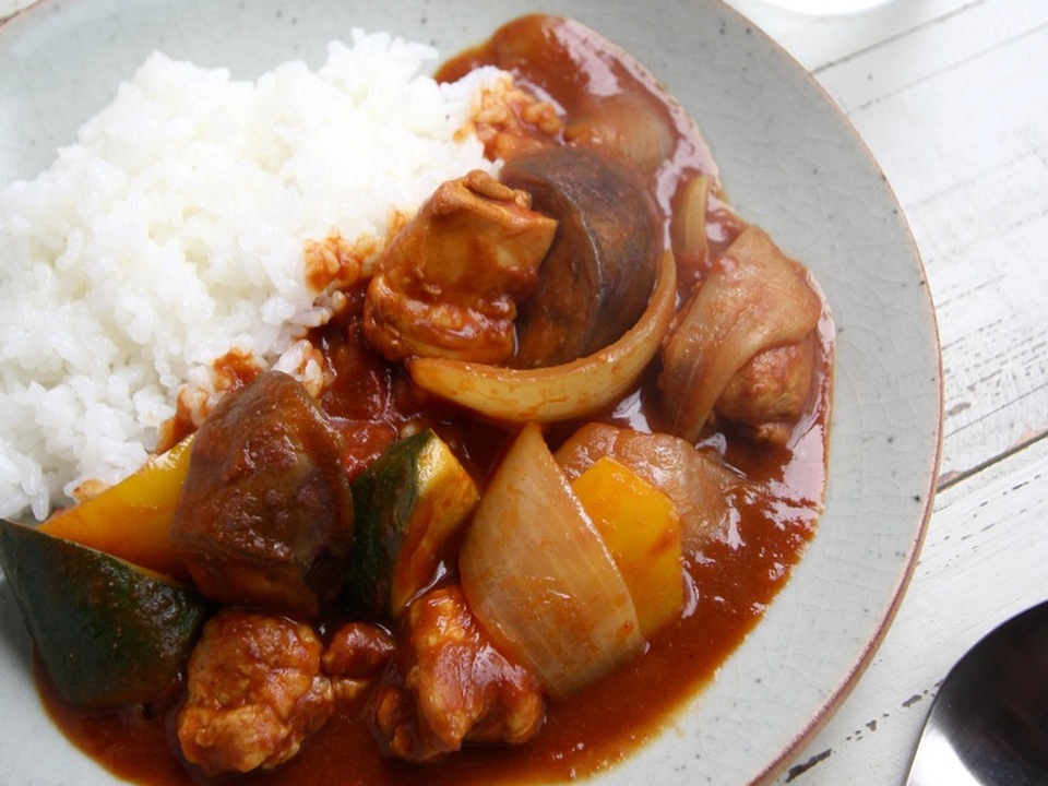 なすとズッキーニの夏野菜カレー