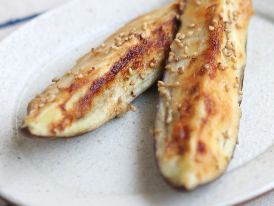 なすのみそマヨ焼き