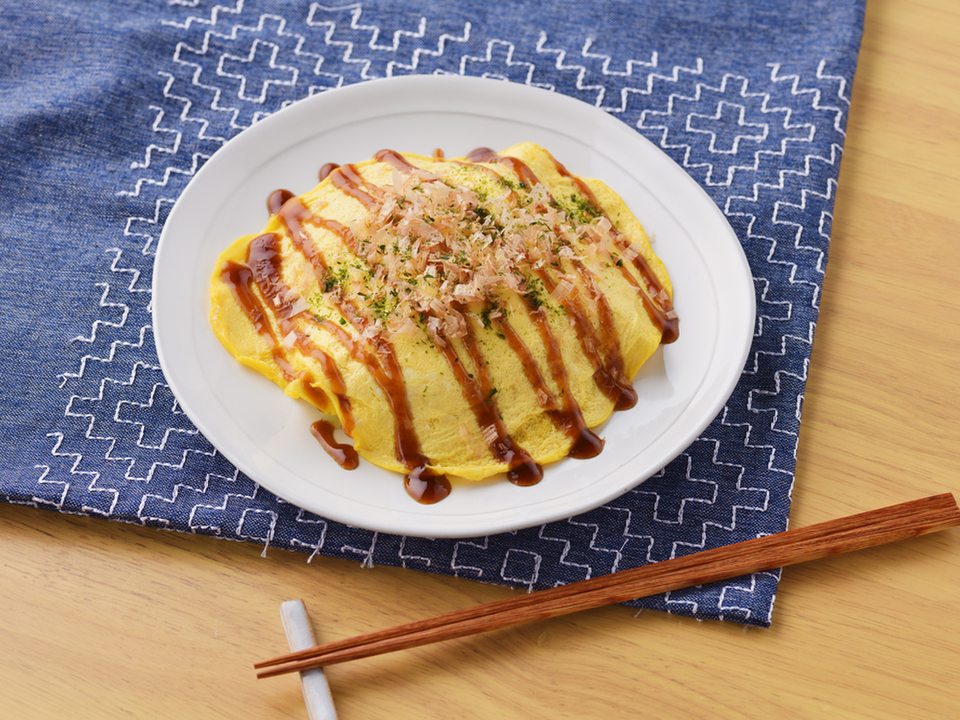 コンビニにあるもので レンジで作るとん平焼き風