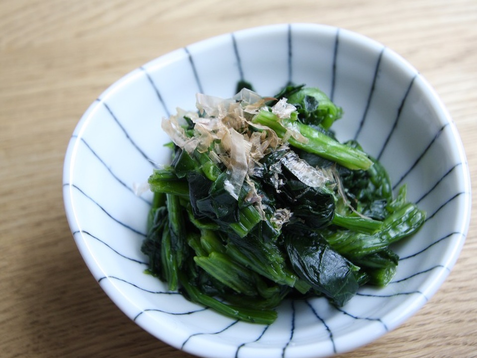 冷凍ほうれん草のお浸し