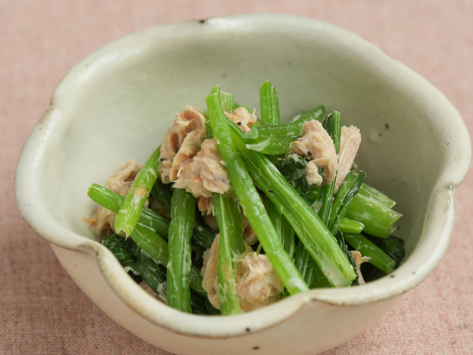 小松菜とツナの和風サラダ